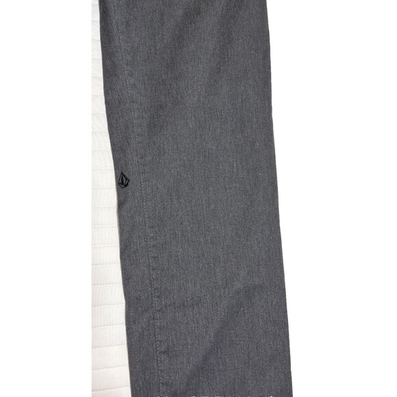 Mens Volcom Frickin Modern Chino Pants Straight Leg Gray Skateboard Grunge Sz 32 - Picture 3 of 9